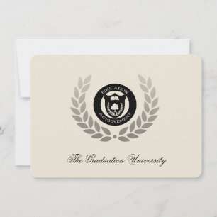 Invitación Graduación de la Escuela Tradicional Laurel Escudo