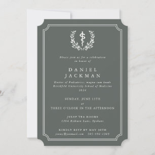 Invitación Graduación de la Facultad de Medicina Asclepio Gri