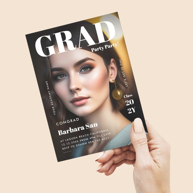 Invitación Graduación de la foto de la revista Fiesta de grad (Subido por el creador)