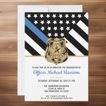 Graduación de la Policía Línea Azul Fina Aplicació