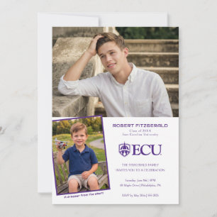 Invitación Graduación de la Universidad de East Carolina