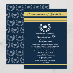 Invitación Graduación de la Universidad de Logotipo Formal de