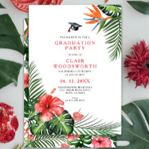 Graduación de las flores tropicales acuarela