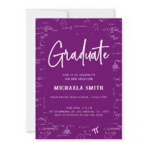 Graduación de matemáticas de posgrado elegante púr
