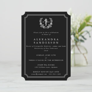 Invitación Graduación de Médico Negro de Medicina Osteopática