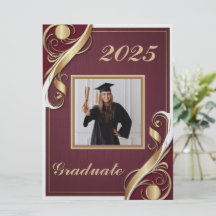 Graduación de oro granate blanco