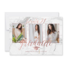 Graduación de oro Rosa PixDezines Marble Faux