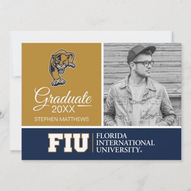 Invitación Graduación de Panthers de FIU (Anverso)