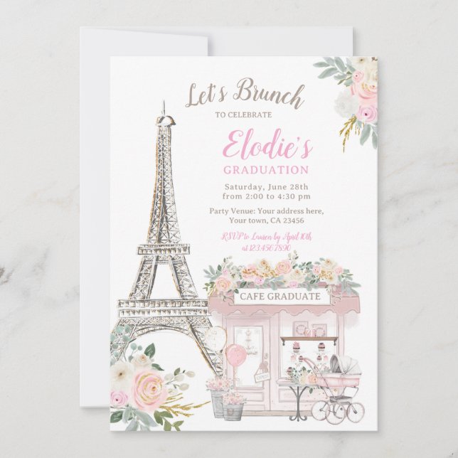 Invitación Graduación de París (Anverso)