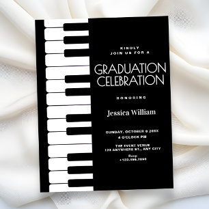 Invitación Graduación de piano