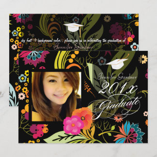 Invitación Graduación de PixDezines Garden/Floral