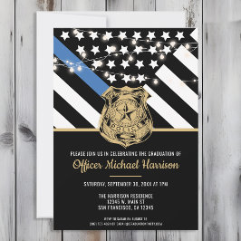 Invitación Graduación de policía Oficial de aplicación de la 