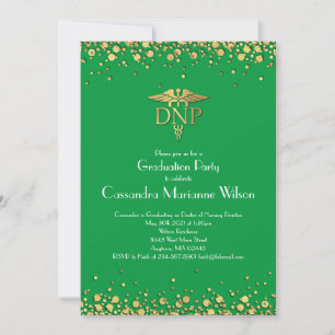 Invitación Graduación de Práctica de Enfermería Doctoral Verd