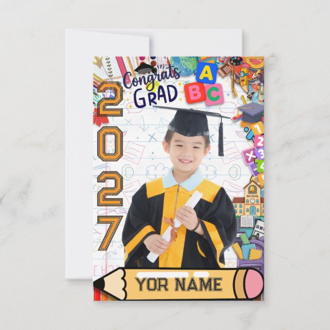 Invitación Graduación de Pre-K  (Anverso)
