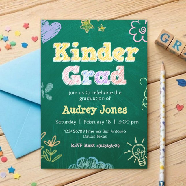 Invitación Graduación de Preescolar Kinder (Subido por el creador)