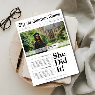 Invitación Graduación de presupuesto, clase 2025, foto de per