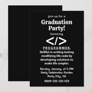Invitación Graduación de Programador Codificador Desarrollado