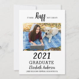 Invitación Graduación De Ruff Fue Graduación.