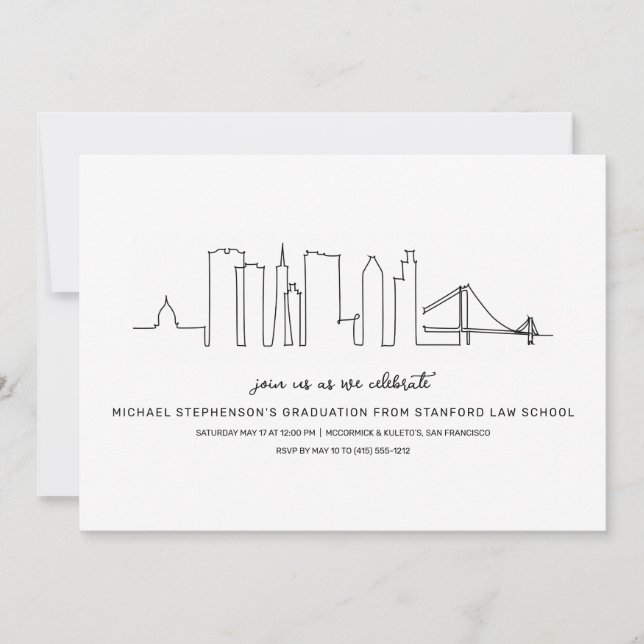 Invitación Graduación de San Francisco (Anverso)