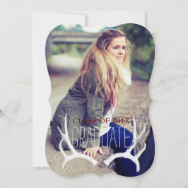 Invitación Graduación de soporte de estilo moderno 5x7