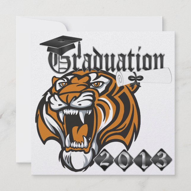 Invitación Graduación de tigres - SRF (Anverso)