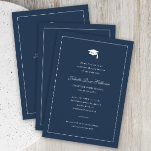 Invitación Graduación de Tipografía Simple