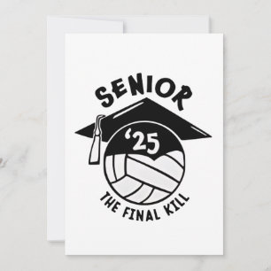 Invitación Graduación de voleibol 2025 senior