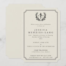 Graduación del álabo de la enfermera inscrita en o