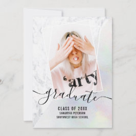 Invitación Graduación del bloque de fotos de los graduados de