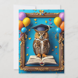 Invitación 🦉 Graduación del Búho Inteligente para la Celebra
