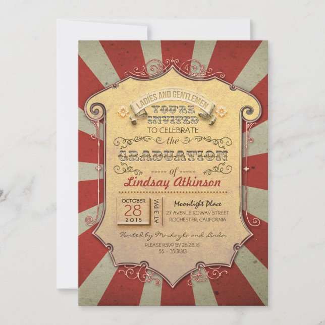 Invitación Graduación del Carnaval (Anverso)