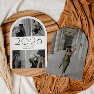 Invitación Graduación del Collage de fotos Arco