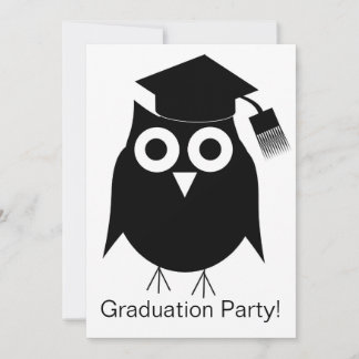 Invitación Graduación del diseño de búho