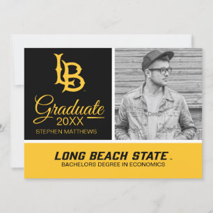 Invitación Graduación del logotipo de Long Beach State