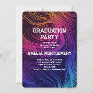 Invitación Graduación del patrón de 60 Círculos de vibración
