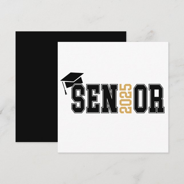Invitación Graduación del Senador en 2025 (Anverso / Reverso)