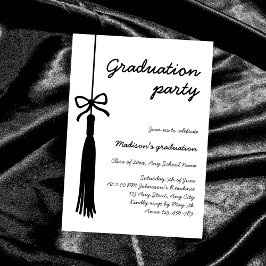Invitación Graduación del tipo de letra manuscrita Coquette B