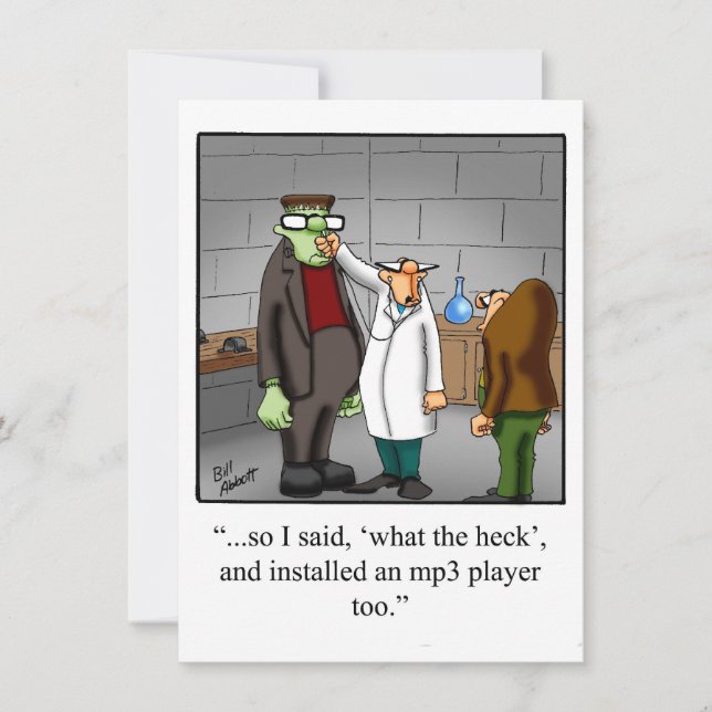 Invitación Graduación divertida en una escuela técnica (Anverso)