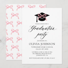 Invitación Graduación elegante y moderna de la graduación del