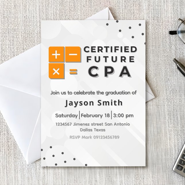 Invitación Graduación en Contabilidad (Subido por el creador)