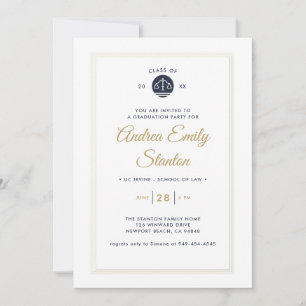 Invitación Graduación en Facultad de Derecho Escala de Oro de