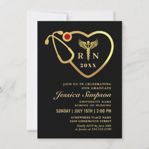 Invitación Graduación en la escuela de Enfermería de Purpurin