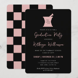 Invitación Graduación en la Escuela de Farmacia PharmD Modern