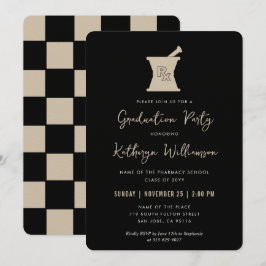 Invitación Graduación en la Escuela de Farmacia PharmD Modern