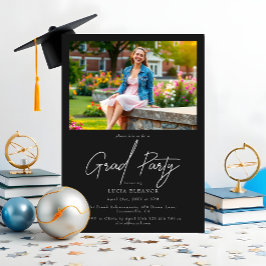 Invitación Graduación en la Escuela Secundaria de Guión Blanc