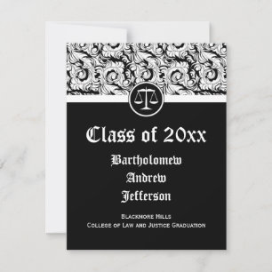Invitación Graduación en la Facultad de Derecho de la Justici