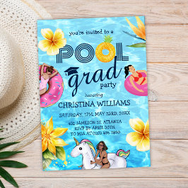 Invitación Graduación escolar de Fiesta de posgrado de moda