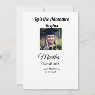 Invitación Graduación felicitaciones añadir nombre foto ciuda