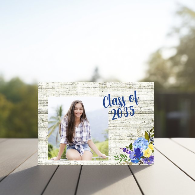 Invitación Graduación floral rústica (Subido por el creador)