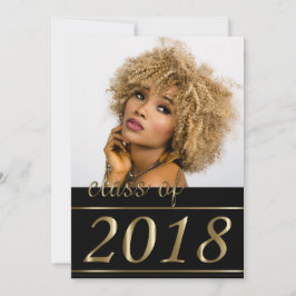 Invitación Graduación fotográfica clásica - 2018